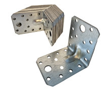 Vinkelbeslag med rib 70 × 70 × 55 mm 20-pk.